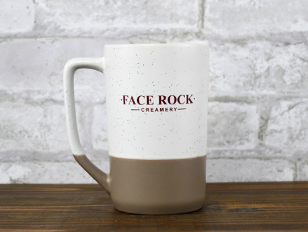 Face Rock Brown and White Mug 16oz For Discount