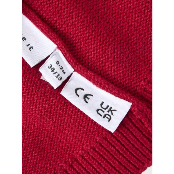 Name It Jester Red Rixmasine Knit Santas Hat Online Sale