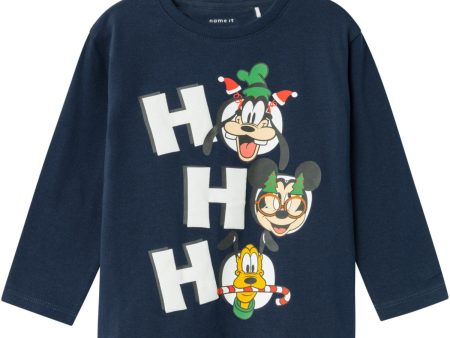 Name It Dark Sapphire Silas Mickey Mouse Regular Blouse For Cheap