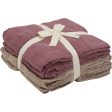 Pippi Withered Rose Organic Cloth Muslin 4-pack Online Hot Sale