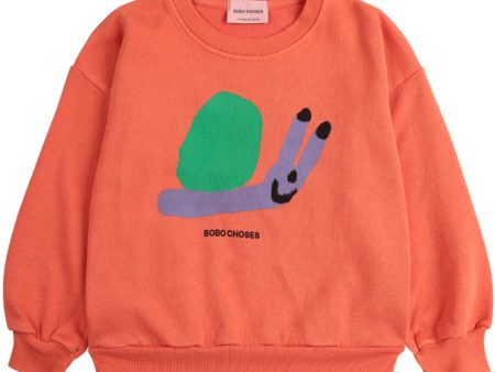 Bobo Choses Red Funny Snail Sweatshirt Sale