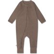 That s Mine Brown Melange Cathie Onesie For Cheap