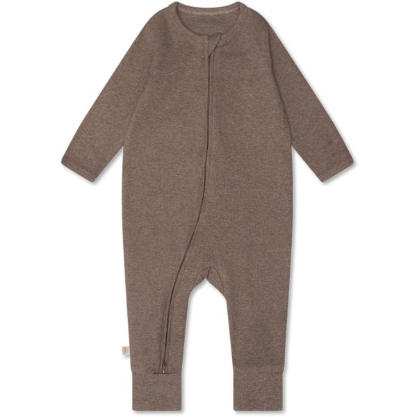 That s Mine Brown Melange Cathie Onesie For Cheap