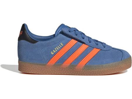 adidas Originals Focus Blue Solar Orange Core Black Gazelle Cf El C Sneakers For Cheap