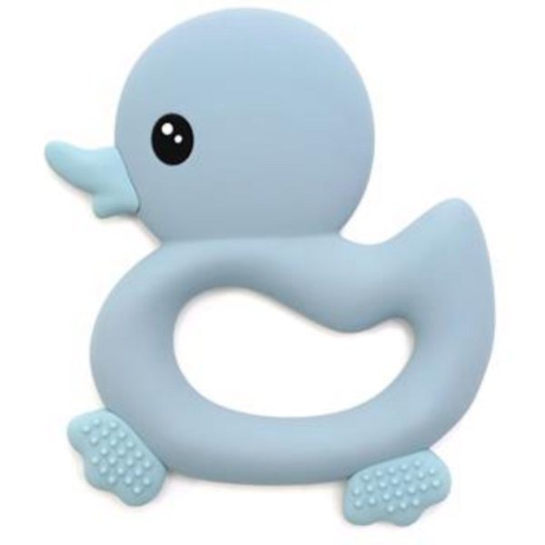 Magni Teether with duck and with tactile pattern, blue Discount