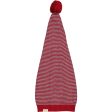 MarMar Cotton Rayon Knit Stripe Hibiscus Red Stripe Alfen Christmas Hat For Discount