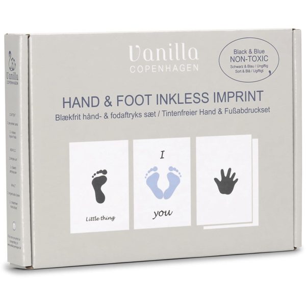 Vanilla COPENHAGEN Black Blue Hand & Foot Inkless Pads Kit 2-pack For Discount