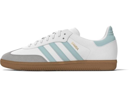 adidas Originals Ftwr White Semi Flash Aqua Gum 3 Samba Og J Sneakers For Sale