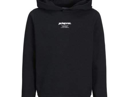 Jack & Jones Junior Black Tarmac Camo Back Print Hoodie Supply