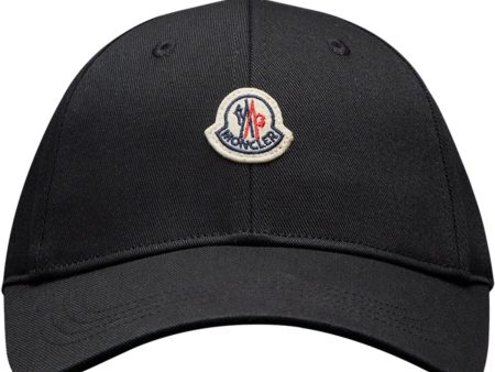 Moncler Black Baseball Cap Hot on Sale