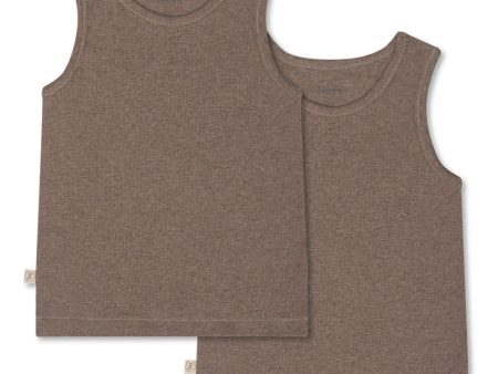 That s Mine Brown Melange Cuno Tanktop 2-Pack Supply