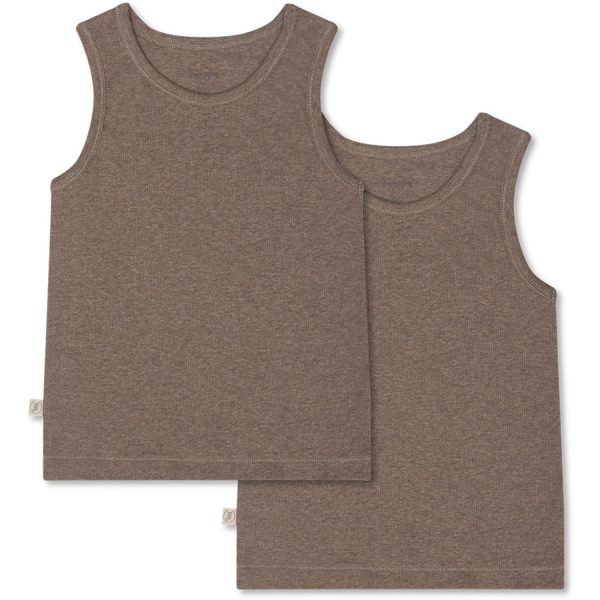 That s Mine Brown Melange Cuno Tanktop 2-Pack Supply