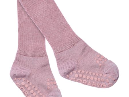 Gobabygo Rose Blush Non-Slip Socks In Merino Wool Online