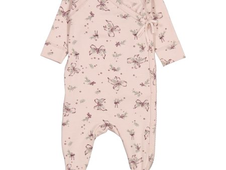 MarMar New Born Modal Smooth Print Bows Rubetta Onesie on Sale