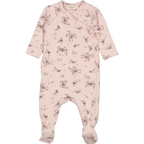 MarMar New Born Modal Smooth Print Bows Rubetta Onesie on Sale