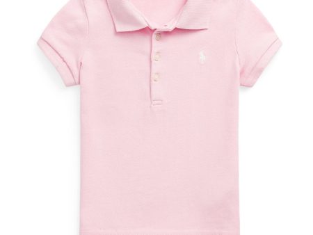 Polo Ralph Lauren Hint Of Pink Girl Polo Shirt For Discount