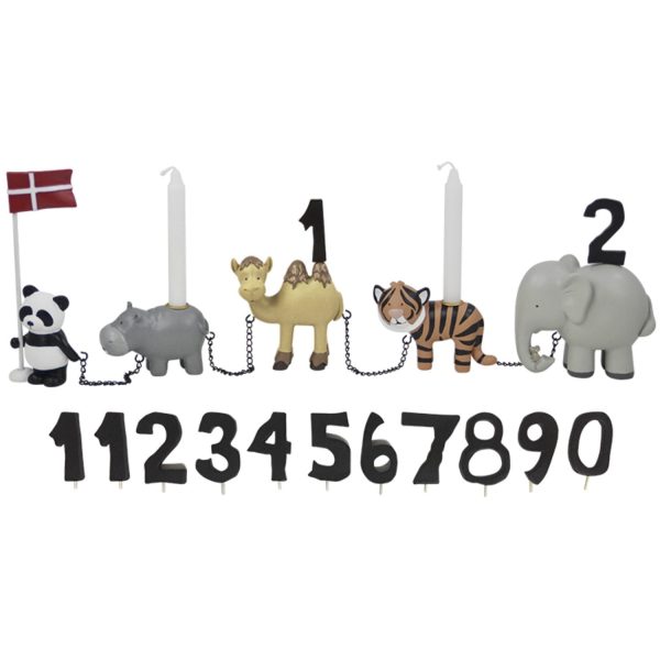 Kids by Friis Birthday train Zoo animals w. 11 numbers Discount