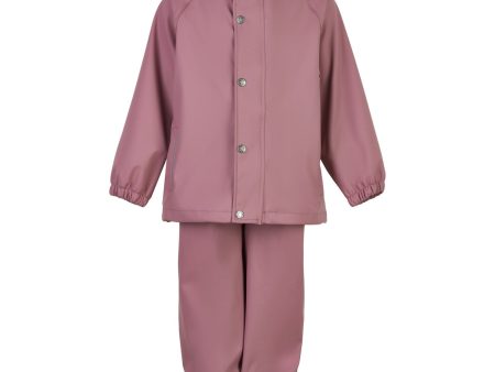 En Fant Old Rose Rainwear Set Solid Online Sale