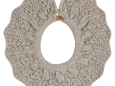 Cóndor Nougat Merino Wool Blend Openwork Collar For Cheap