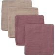 Pippi Withered Rose Organic Cloth Muslin 4-pack Online Hot Sale