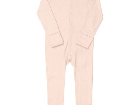 COPENHAGEN COLORS Soft Pink Rib Jersey Full Body Online