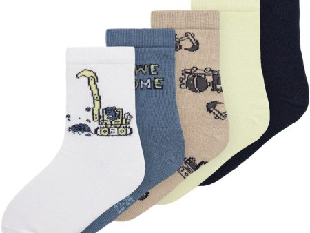 Name It Bright White Vagn 5-pack Socks on Sale