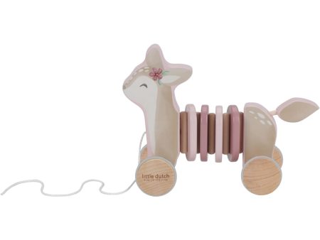 Little Dutch Fairy Garden Pink Pull-Along Animal Rådyr Online Sale