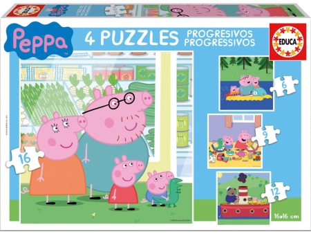 Educa Puzzle 6-9-12-16 Peppa Pig Fashion