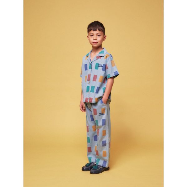 Bobo Choses Light Blue Color Game All Over Baggy Pants on Sale