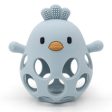 Magni Teether ball with duckling in LFGB silicone, blue For Cheap