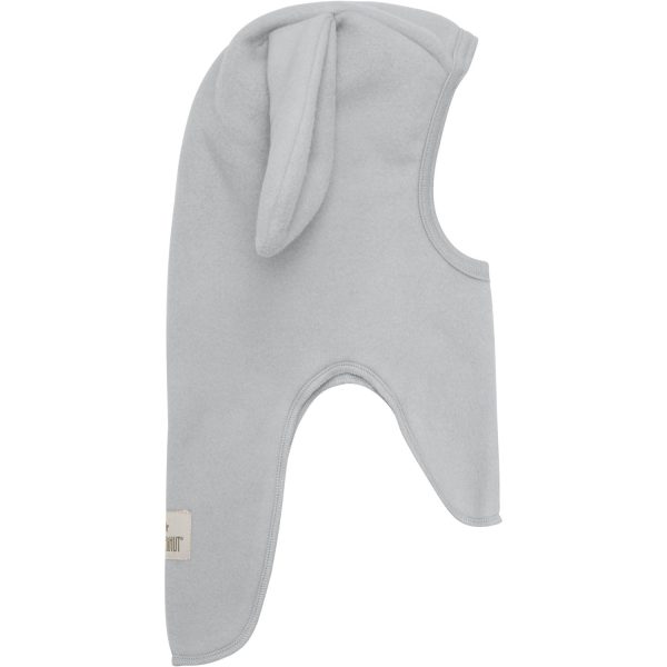 Huttelihut Light Grey Melange Balaclava Ears Cotton Fleece Online