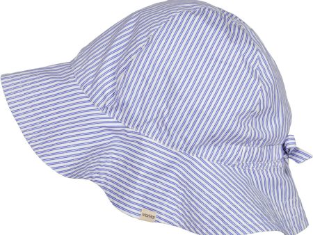 MarMar Poplin Bolich Blue Strips Alba Hat For Sale