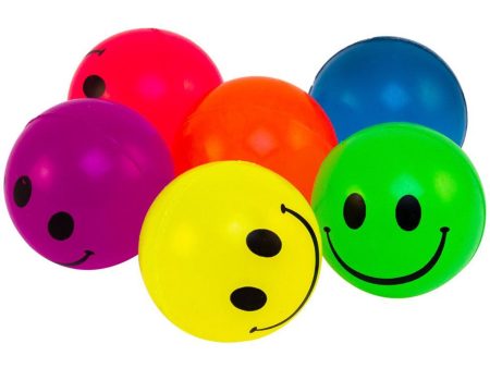 Magni Bouncing ball with smiley-face, Ø4,5 cm., 4 pcs. For Discount