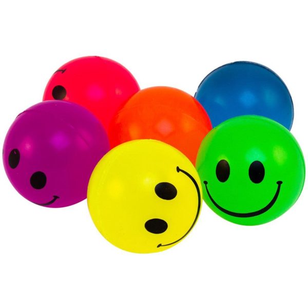 Magni Bouncing ball with smiley-face, Ø4,5 cm., 4 pcs. For Discount