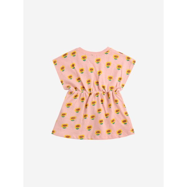 Bobo Choses Light Pink Sunflower All Over Dress Online now