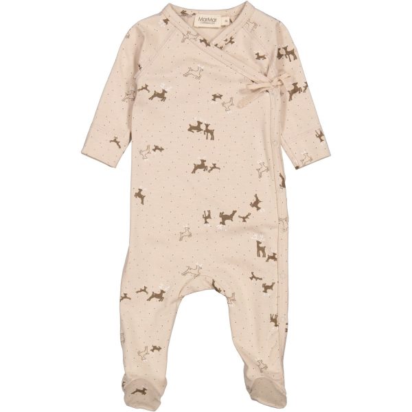 MarMar New Born Modal Smooth Print Reindeer Rubetta Onesie Online Sale