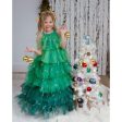 Great Pretenders Christmas Tree Dress with Headpiece, SIZE US 3-4 Fashion