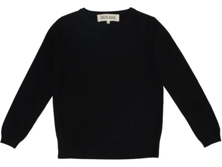 HOLMM Black Billy Cashmere Knit Sweater Online Hot Sale