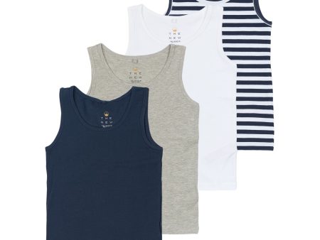 The New Multi Color Mood Indigo Boys Basic Tank Top Multi Pack For Discount