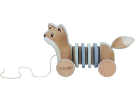 Little Dutch Forest Friends Blue Pull-Along Animal Ræv Online now