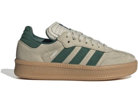 adidas Originals Putty Grey Collegiate Green Gum 3 Samba Xlg J Sneakers Hot on Sale