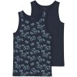 Name It Dark Sapphire Tank Top 2-pack Sapphire Game Noos Cheap