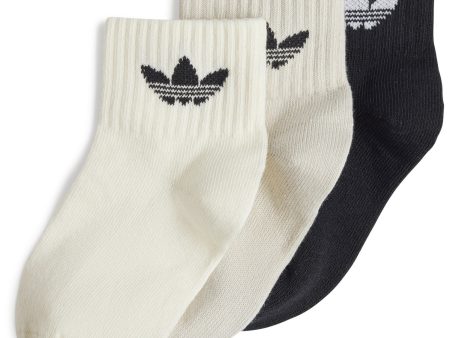 adidas Originals Black Cream White Alumina Kids Ankle Sock on Sale