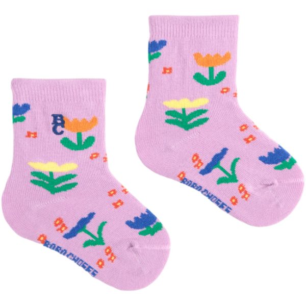 Bobo Choses Lavender Garden Party All Over Short Socks Online Hot Sale