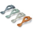 LIEWOOD Whale Blue Multi Mix Liva Silicone Spoon 4-Pack Online now