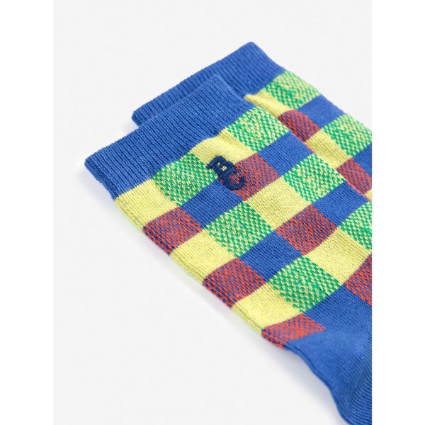 Bobo Choses Multicolor Vichy Short Socks Online Sale