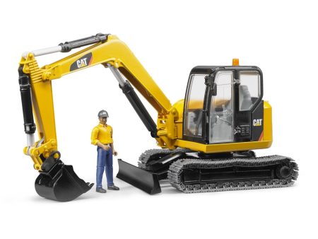 Bruder Cat Mini excavator with worker Supply