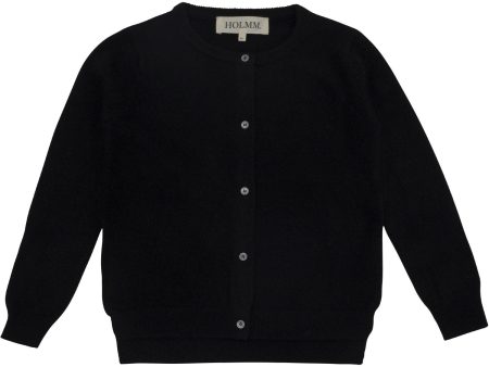 HOLMM Black Molly Cashmere Knit Cardigan Discount