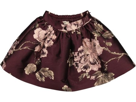 MarMar Party Jacquard Deep Mulberry Jacquard Sunita Skirt Supply