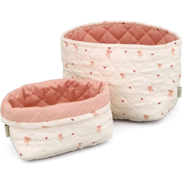 Cam Cam Copenhagen Bows Quilted Storage Basket 2-pack Supply